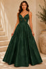 Green Floral Ball Gown