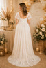 Ivory Lace Flutter Sleeve Maternity Maxi Dress