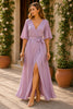 Lavender Grace Wrap Maxi Dress