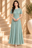 Mint Green Textured Button Front Maxi Dress