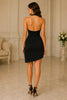 Noir Eclipse Halter Cutout Dress