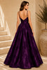 Purple Floral Ball Gown