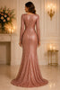 Rose Gold Sequin Mermaid Gown