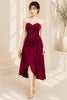 Ruby Romance Satin Elegance Midi Dress