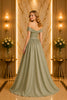 Sage Off Shoulder Ball Gown