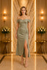 Sage Off Shoulder Midi Dress