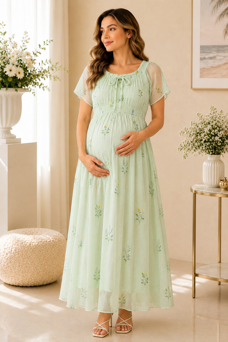 green mini dress Claudia Crystal 1X / Green Size:Curvy 11.5” atf-kg-08.04.26 SHIMMER OPEN SHOULDER PLUS Pair with chunky heels
