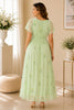 Sage Green Floral Maternity Maxi Dress for Baby Shower