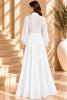 White Pleated Button Front Wide Leg Maxi Dress