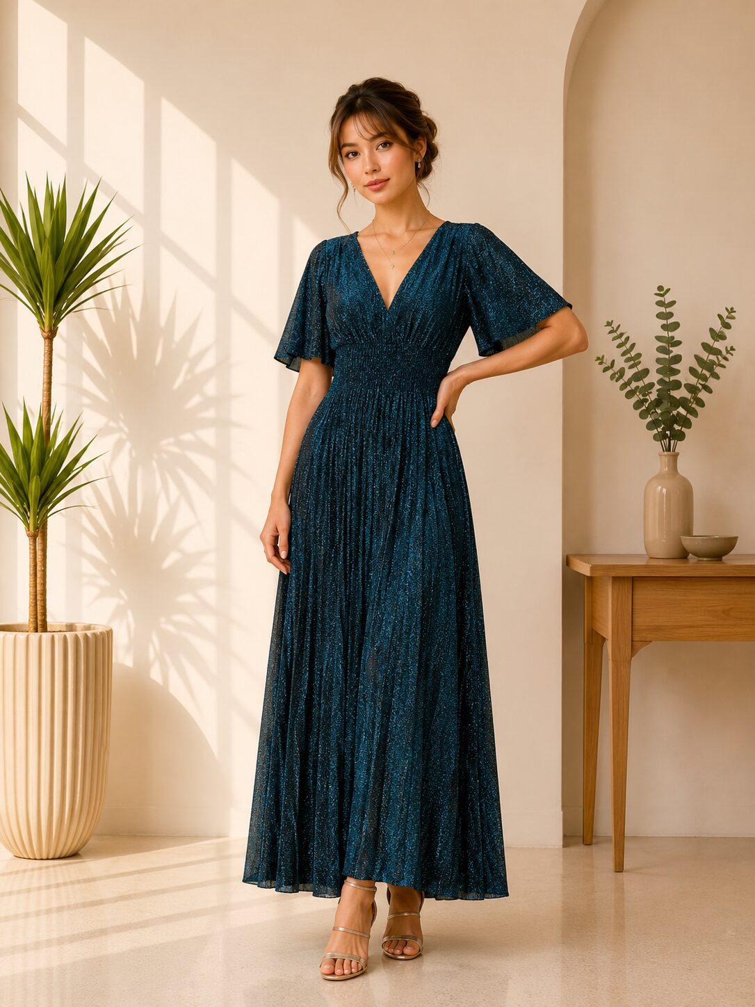 Velvet Maxi Formal Long Dress for Wedding